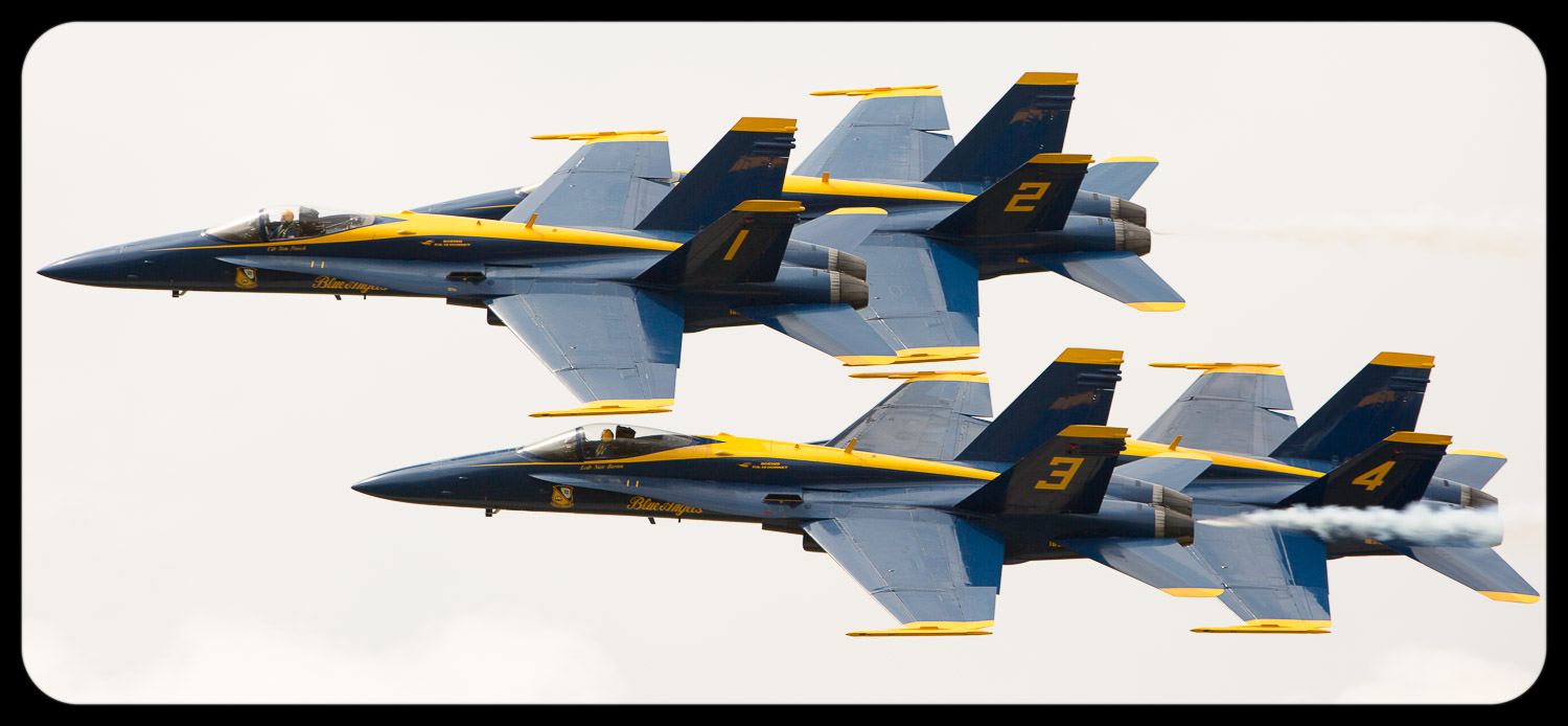 Fighter jet in flight formation