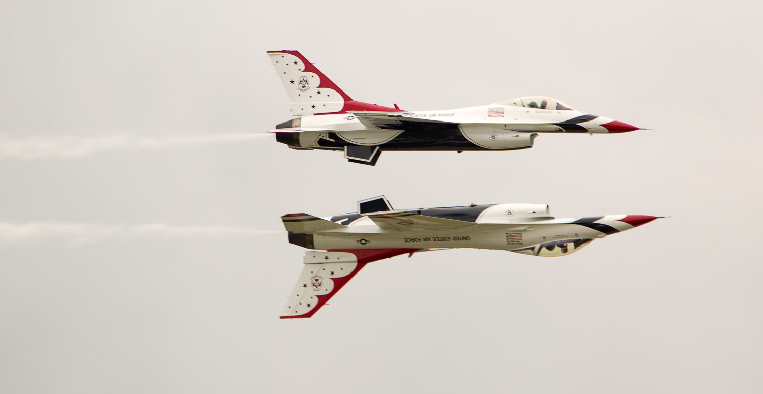 Military aircraft demonstration