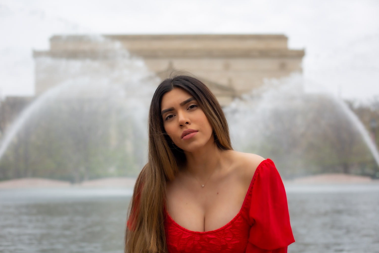 Ethvelyn Lovera fountain portrait