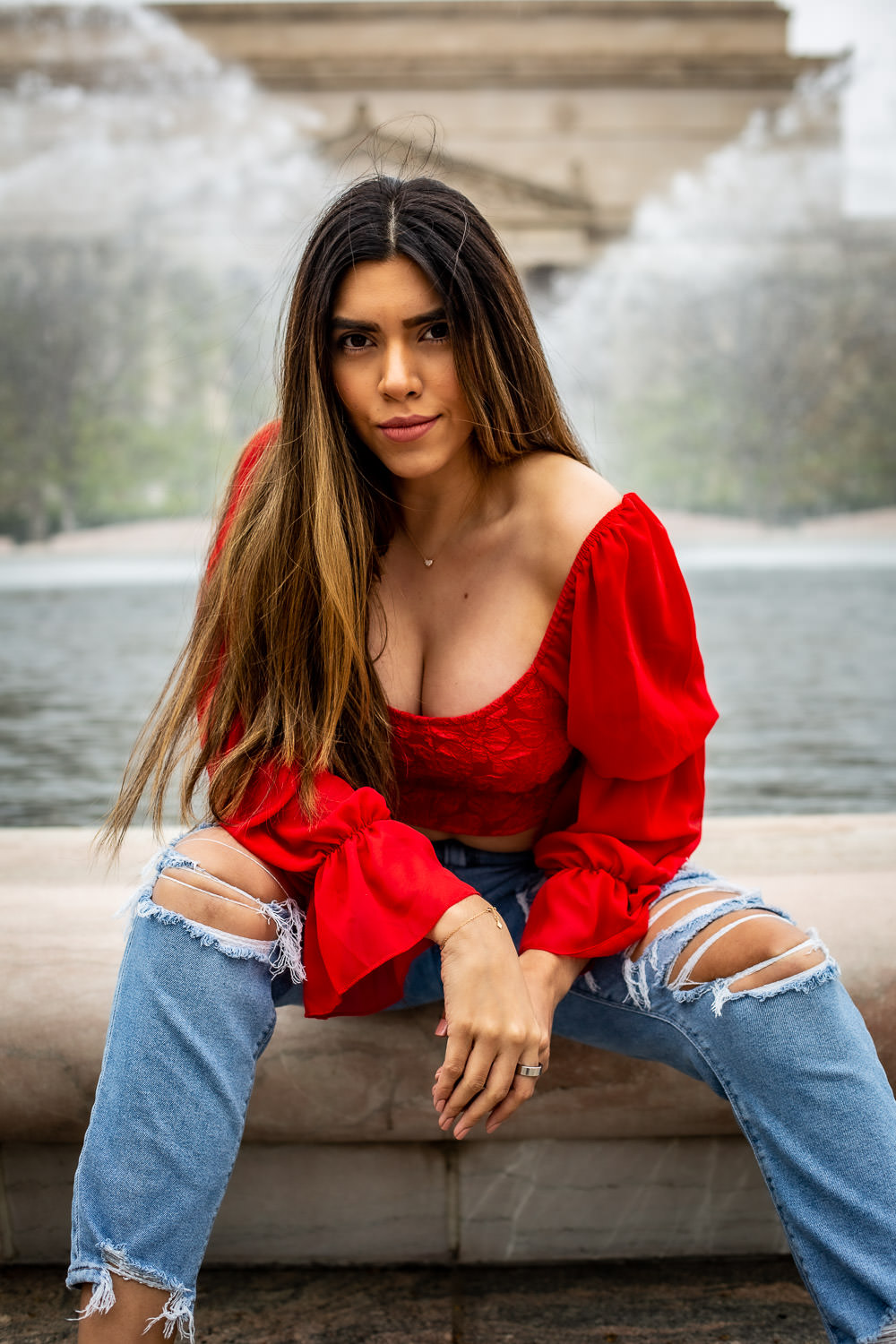 Ethvelyn Lovera artistic fountain shot