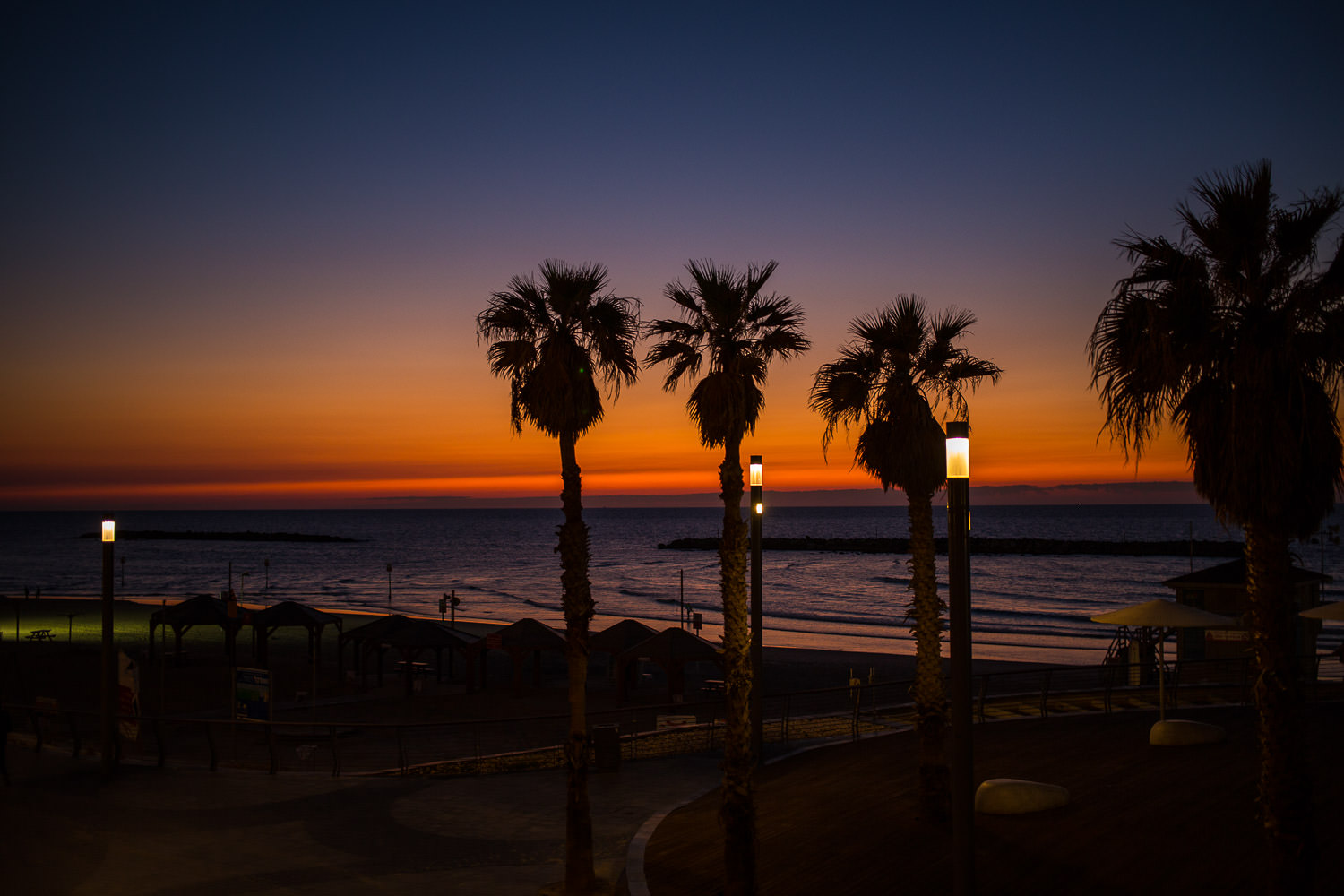 Golden sunset reflecting on water