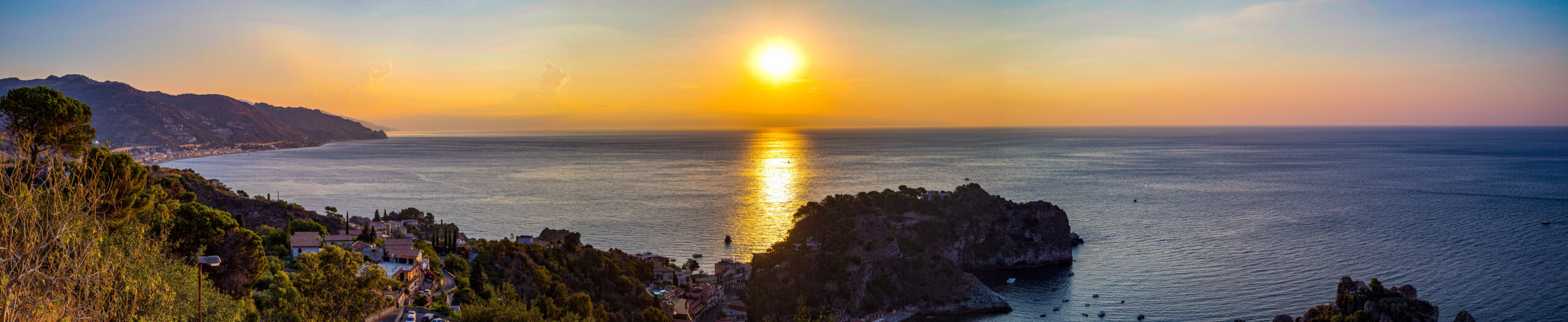 Sicily beach with blue ocean waters