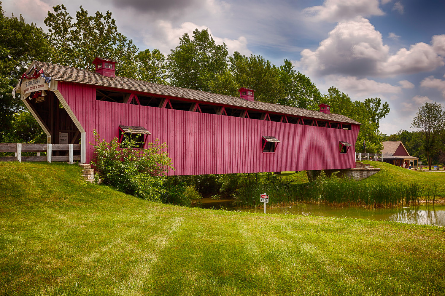 Historic covered bridge