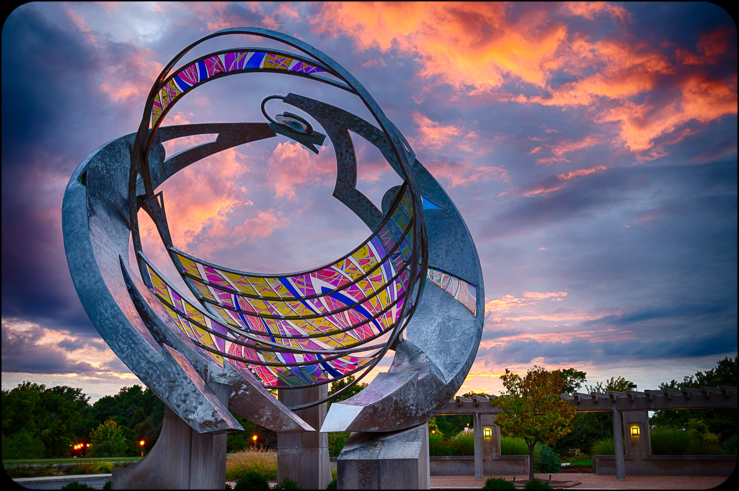 Public sculpture installation